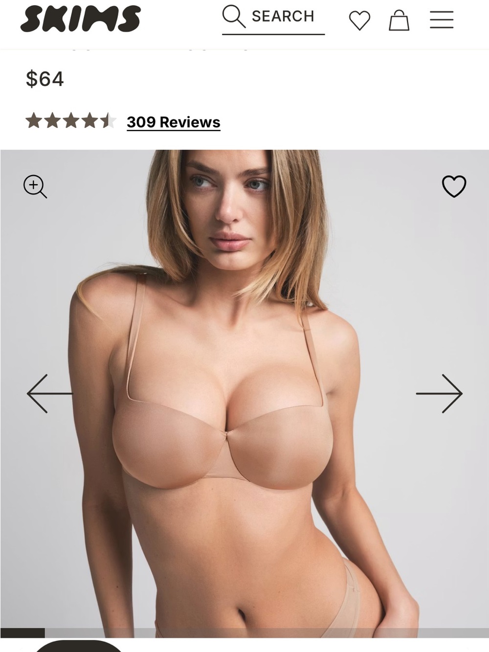 SKIMS Ultimate Push-up Balconette Bra 34DD - Picture 7 of 7